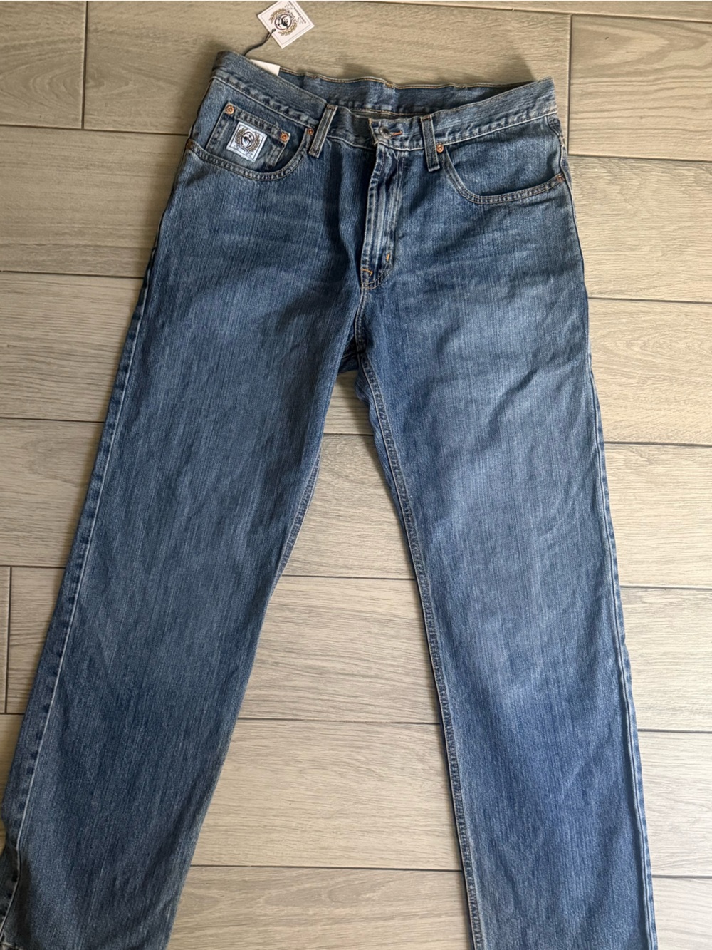Cinch Men's Straight Leg Jeans - Washed Blue Denim